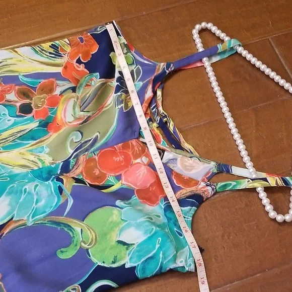 Ivy Street Multicolored Sleeveless Spaghetti Strap Jumpsuit - Picture 15 of 16